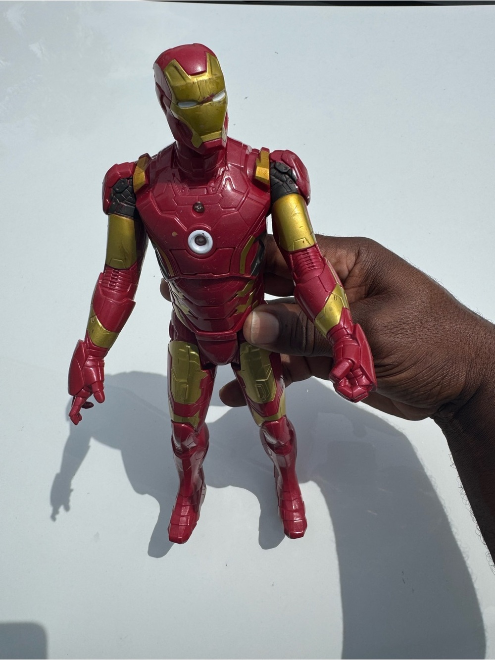 Red & Gold Action Figure Toy - Movie Hero Figure